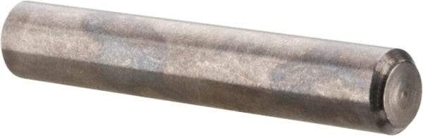 Value Collection - 1/8" Diam x 3/4" Pin Length 316 Stainless Steel Standard Dowel Pin - Bright Finish, 2 Beveled End - USA Tool & Supply