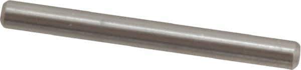 Value Collection - 1/8" Diam x 1-1/4" Pin Length 316 Stainless Steel Standard Dowel Pin - Bright Finish, 2 Beveled End - USA Tool & Supply