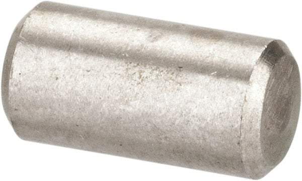 Value Collection - 3/16" Diam x 3/8" Pin Length 316 Stainless Steel Standard Dowel Pin - Bright Finish, 2 Beveled End - USA Tool & Supply