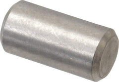 Value Collection - 1/4" Diam x 1/2" Pin Length 316 Stainless Steel Standard Dowel Pin - Bright Finish, 2 Beveled End - USA Tool & Supply