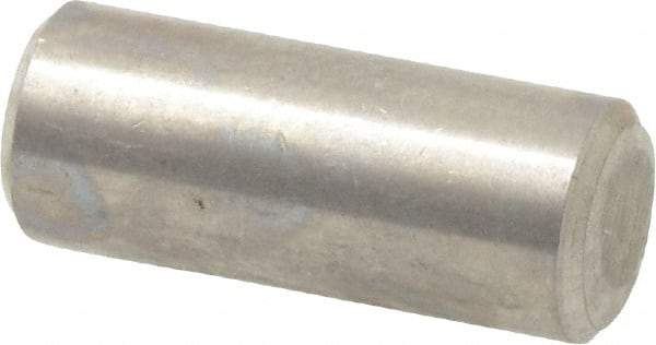 Value Collection - 1/4" Diam x 5/8" Pin Length 316 Stainless Steel Standard Dowel Pin - Bright Finish, 2 Beveled End - USA Tool & Supply
