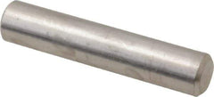 Value Collection - 1/4" Diam x 1-1/4" Pin Length 316 Stainless Steel Standard Dowel Pin - Bright Finish, 2 Beveled End - USA Tool & Supply