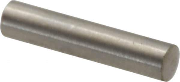 Value Collection - 3mm Diam x 14mm Pin Length 316 Stainless Steel Standard Dowel Pin - Bright Finish, 1 Rounded End - USA Tool & Supply