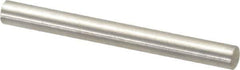 Value Collection - 4mm Diam x 40mm Pin Length 316 Stainless Steel Standard Dowel Pin - Bright Finish, 1 Rounded End - USA Tool & Supply