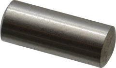 Value Collection - 5mm Diam x 12mm Pin Length 316 Stainless Steel Standard Dowel Pin - Bright Finish, 1 Rounded End - USA Tool & Supply