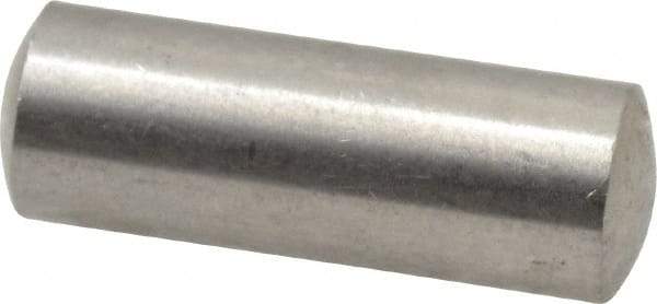 Value Collection - 6mm Diam x 16mm Pin Length 316 Stainless Steel Standard Dowel Pin - Bright Finish, 1 Rounded End - USA Tool & Supply