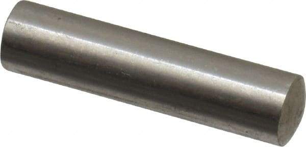 Value Collection - 6mm Diam x 24mm Pin Length 316 Stainless Steel Standard Dowel Pin - Bright Finish, 1 Rounded End - USA Tool & Supply