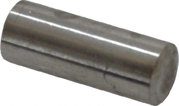 Value Collection - 8mm Diam x 20mm Pin Length 316 Stainless Steel Standard Dowel Pin - Bright Finish, 1 Rounded End - USA Tool & Supply