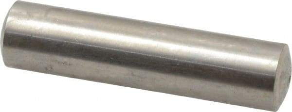 Value Collection - 8mm Diam x 32mm Pin Length 316 Stainless Steel Standard Dowel Pin - Bright Finish, 1 Rounded End - USA Tool & Supply