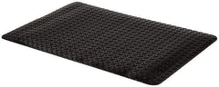 PRO-SAFE - 3' Long x 2' Wide, Dry Environment, Anti-Fatigue Matting - Black, Vinyl with Vinyl Sponge Base, Beveled on 4 Sides - USA Tool & Supply