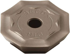 Seco - OFER070405 M16 Grade MK1500 Carbide Milling Insert - TiCN/Al2O3 Finish, 0.18" Thick, 0.706" Inscribed Circle - USA Tool & Supply