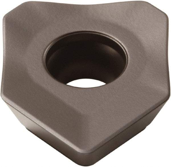 Seco - SEEX1505 M17 Grade T350M Carbide Milling Insert - TiCN/Al2O3 Finish, 0.219" Thick, 5/8" Inscribed Circle - USA Tool & Supply