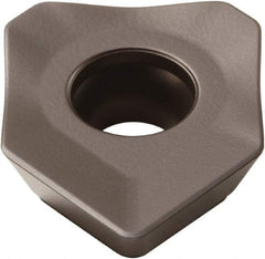 Seco - SEEX1505 M17 Grade T350M Carbide Milling Insert - TiCN/Al2O3 Finish, 0.219" Thick, 5/8" Inscribed Circle - USA Tool & Supply