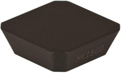 Seco - SEKN1504 M18 Grade MK1500 Carbide Milling Insert - TiCN/Al2O3 Finish, 0.187" Thick, 5/8" Inscribed Circle - USA Tool & Supply