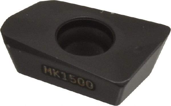 Seco - XOMX120408 M12 Grade MK1500 Carbide Milling Insert - TiCN/Al2O3 Finish, 0.163" Thick, 0.031" Corner Radius - USA Tool & Supply