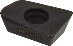 Seco - XOMX120408 M12 Grade MK1500 Carbide Milling Insert - TiCN/Al2O3 Finish, 0.163" Thick, 0.031" Corner Radius - USA Tool & Supply