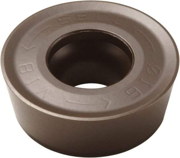 Seco - RPKT2006M0 M20 Grade MK2050 Carbide Milling Insert - TiSiN/TiAlN Finish, 1/4" Thick, 0.787" Inscribed Circle - USA Tool & Supply