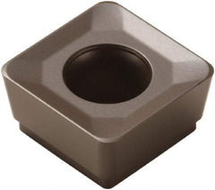 Seco - SCET120612 M14 Grade MP2500 Carbide Milling Insert - TiCN/Al2O3 Finish, 1/4" Thick, 1/2" Inscribed Circle, 0.047" Corner Radius - USA Tool & Supply