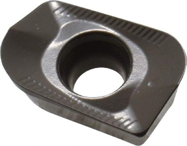 Seco - XOMX120431 ME08 Grade MP2500 Carbide Milling Insert - TiCN/Al2O3 Finish, 0.163" Thick, 0.122" Corner Radius - USA Tool & Supply
