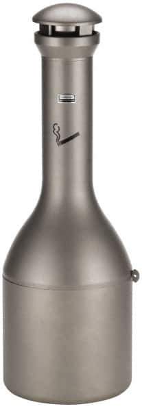 Rubbermaid - 4.1 Gal Stainless Steel Cigarette & Cigar Receptacle - 13" Wide x 39" High - USA Tool & Supply