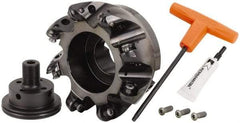 Kennametal - 8" Cut Diam, 12.7mm Max Depth, 2-1/2" Arbor Hole, 8 Inserts, RCGT 86... Insert Style, Indexable Copy Face Mill - BMD800 Cutter Style, 8,500 Max RPM, 2-1/2 High, Series KSRM - USA Tool & Supply