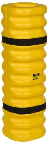 Eagle - 13" Wide x 13" Deep x 42" High, High Density Polyethylene Column Protector - Fits 4 to 6" Columns, Yellow - USA Tool & Supply