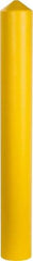 Eagle - 7-1/4" Wide x 7-1/4" Deep x 56" High, 6" Bollard Cover - Yellow, High Density Polyethylene, 6 Lb, Smooth Surface - USA Tool & Supply