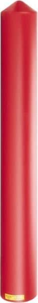 Eagle - 7-1/4" Wide x 7-1/4" Deep x 56" High, 6" Bollard Cover - Red, High Density Polyethylene, 6 Lb, Smooth Surface - USA Tool & Supply