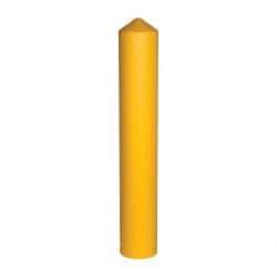 Eagle - 9-1/2" Wide x 9-1/2" Deep x 57" High, 8" Bollard Cover - Yellow, High Density Polyethylene, 8 Lb, Smooth Surface - USA Tool & Supply