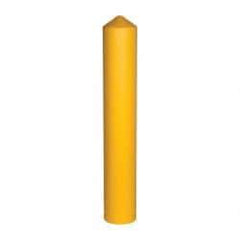 Eagle - 9-1/2" Wide x 9-1/2" Deep x 57" High, 8" Bollard Cover - Yellow, High Density Polyethylene, 8 Lb, Smooth Surface - USA Tool & Supply