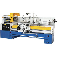 Summit - 18-1/4" Swing, 60" Between Centers, 120 Volt, Triple Phase Toolroom Lathe - 5MT Taper, 10 hp, 32 to 1,500 RPM, 3-1/8" Bore Diam, 44" Deep x 63" High x 114" Long - USA Tool & Supply