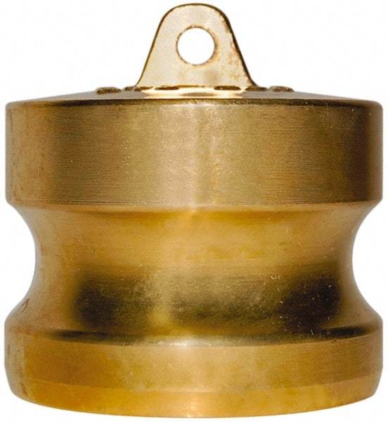 EVER-TITE Coupling Products - 2-1/2" Brass Cam & Groove Suction & Discharge Hose Dust Plug For Use with Couplers - Part DP, 250 Max psi - USA Tool & Supply