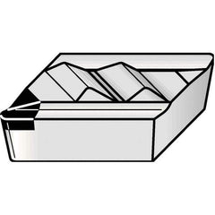 Kennametal - NPL505, KD1425 Grade Diamond Tipped Profiling Insert - Uncoated, 55° Incl Angle, Parallelogram, 0.4566" Side Length, 1/8" Thick, 0.13mm Corner Radius - USA Tool & Supply