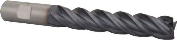 Kennametal - 3/4", 4 Flute, Single End, Solid Carbide, 0.03" Corner Chamfer End Mill - 5" OAL, 38° Helix, Right Hand Flute, 2-1/2" LOC, Right Hand Cut, - USA Tool & Supply