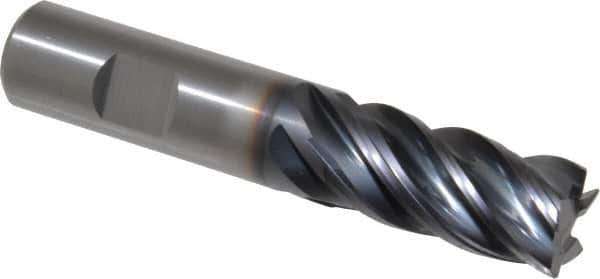 Kennametal - 3/4", 5 Flute, Solid Carbide, 0.03" Corner Radius End Mill - 4" OAL, 1-1/2" LOC - USA Tool & Supply