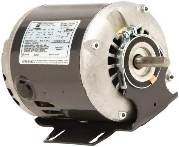 US Motors - 1/4 Max hp, 1,200 Max RPM, Split Phase Electric AC DC Motor - 208-230 V Input, Single Phase, 56 Frame, 5/8" Shaft Diam, Belly Band Mount, ODP Enclosure - USA Tool & Supply