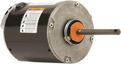 US Motors - 1/2 Max hp, 1,075 Max RPM, Permanent Split Cap Electric AC DC Motor - 208-230 V Input, Single Phase, 48Y Frame, 1/2" Shaft Diam, Belly Band Mount, TEAO Enclosure - USA Tool & Supply