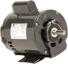 US Motors - 1-1/2 Max hp, 1,800 Max RPM, Single Cap Start Electric AC DC Motor - 115/208-230 V Input, Single Phase, 145T Frame, 7/8" Shaft Diam, Cradle Mount, ODP Enclosure - USA Tool & Supply