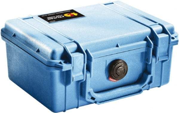 Pelican Products, Inc. - 7-51/64" Wide x 4-19/64" High, Clamshell Hard Case - Blue, Polyethylene - USA Tool & Supply