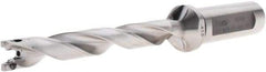 Iscar - 0.414" to 0.43" Diam, 8xD, 3.31" Max Depth, 0.63" Shank Diam, 5.84" OAL, Replaceable-Tip Drill - FCP, ICK, ICK-2M, ICM, ICN, ICP, iCP-2M Insert, 10 Seat Size, 40703126 Toolholder, Series SumoCham - USA Tool & Supply