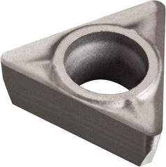Sandvik Coromant - TCGX32.51 AL Grade H10 Carbide Turning Insert - Uncoated, 60° Triangle, 3/8" Inscr Circle, 5/32" Thick, 1/64" Corner Radius - USA Tool & Supply