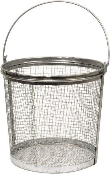 Bio-Circle - Parts Washer Basket - 209.55mm High x 228.6mm Wide x 228.6mm Long, Use with Bio-Circle Parts Washing Systems - USA Tool & Supply