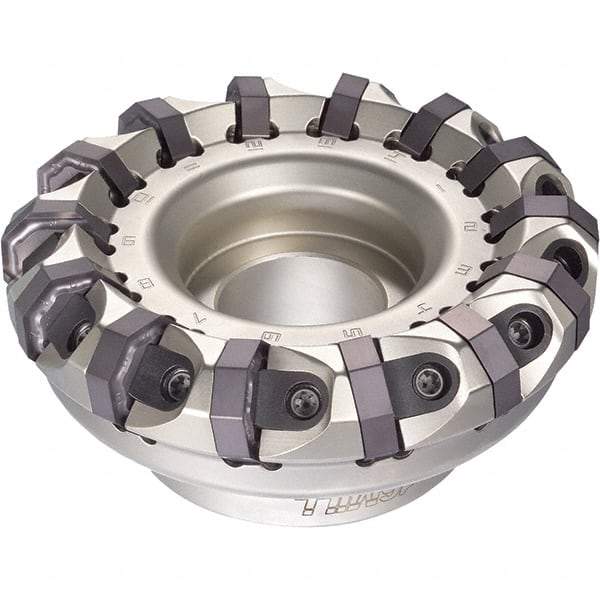 Iscar - 172mm Cut Diam, 40mm Arbor Hole, 5.5mm Max Depth of Cut, 45° Indexable Chamfer & Angle Face Mill - 22 Inserts, ONH.. Insert, Right Hand Cut, 22 Flutes, Series 16Mill - USA Tool & Supply