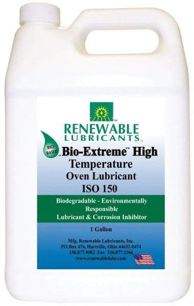 Renewable Lubricants - 1 Gal Bottle Synthetic/Graphite Penetrant/Lubricant - White, -28°F to 2,000°F, Food Grade - USA Tool & Supply