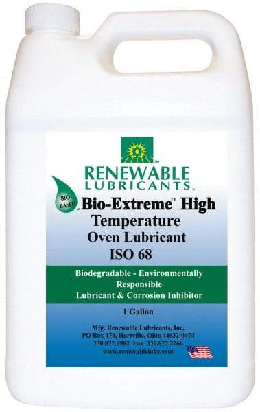 Renewable Lubricants - 1 Gal Bottle Synthetic/Graphite Penetrant/Lubricant - White, -28°F to 2,000°F, Food Grade - USA Tool & Supply