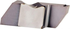 Kennametal - 3094NGD K Grade KCU10, 2.39mm Cutting Width Carbide Grooving Insert - 6.35mm Max Depth of Cut, Right Hand, 0.19mm Corner Radius, AlTiN Finish - USA Tool & Supply