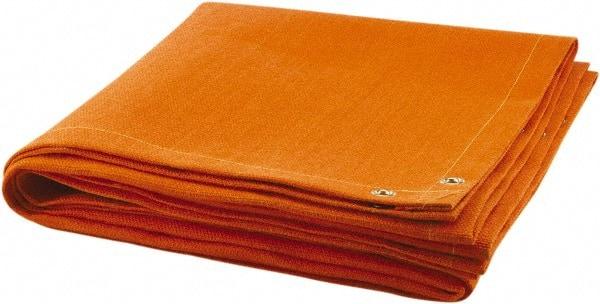 Steiner - 6' High x 8' Wide Fiberglass Welding Blanket - Orange, Grommet - USA Tool & Supply