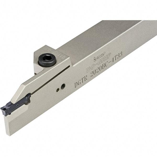 Iscar - External Thread, 0.98" Max Depth of Cut, 4mm Min Groove Width, 6" OAL, Left Hand Indexable Grooving Cutoff Toolholder - 3/4" Shank Height x 3/4" Shank Width, DG.. Insert Style, DGT Toolholder Style, Series Do-Grip - USA Tool & Supply