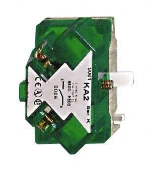 Square D - Multiple Amp Levels, Electrical Switch Contact Block - 125 VAC and 240 VAC, Screw Terminal, 30mm Hole, For Use with 9001K/SK - USA Tool & Supply