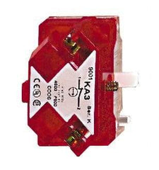 Square D - NC, Multiple Amp Levels, Electrical Switch Contact Block - 125 VAC and 240 VAC, Screw Terminal, 30mm Hole, For Use with 9001K/SK - USA Tool & Supply